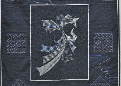 Sue W. Sashiko wall-hanging