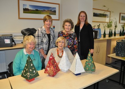 Tues pm class Xmas boxes from The Needle Workshop