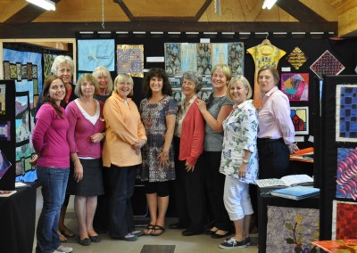 Some of the exhibitors - Nik, Sheila, Barbara, Catherine, Barbara, (Lynne), Sue, Judy, Julia & Gillian