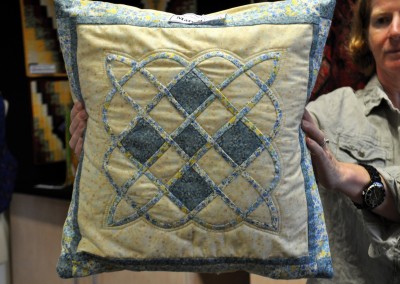 Mary's Celtic applique cushion