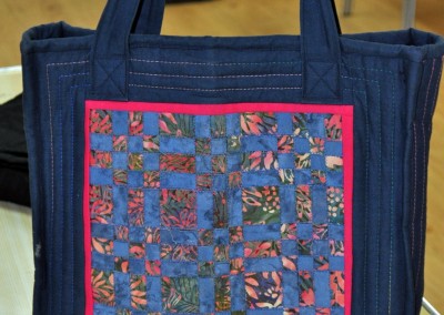 Jane's bag using fabric weaving