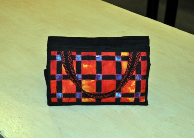 Maggie's bag in fabric weaving