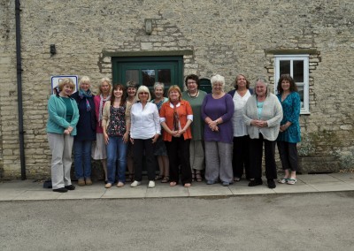 2014 L-R Ria, Catherine, Jenny, Nik, Sandra, Carol, Jackie, Jilly, Lesley I, Caroline, Lesley A, AJ, Lynne