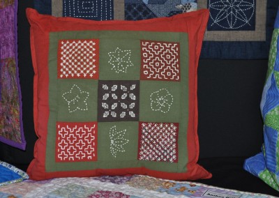 Anthea H. Sashiko cushion