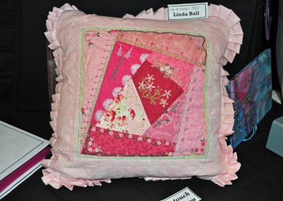 30. Linda Ball cushion design using crazy patchwork