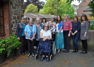 5. 2015 L-R Annie, Jan, Sue, Margaret, Bridget, Margaret, Helen,Theresa, Pat, Julia, Lynne