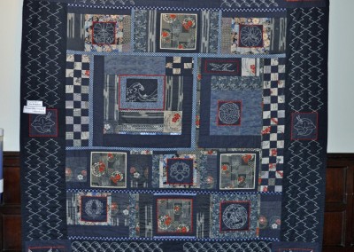 Sue W. Amazing Sashiko quilt; won a 1st prize at Quilts UK