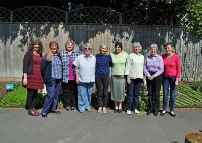 2015 L-R Lynne, Kathy, Antje, Hazel, Jo, Nushka, Wendy, Judy, Anthea