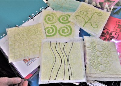 Amanda R. 25. Quilting samples