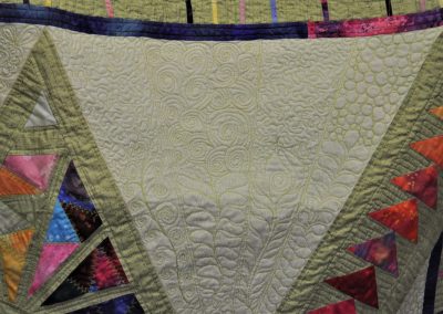 Amanda R. 28. Close up of quilting