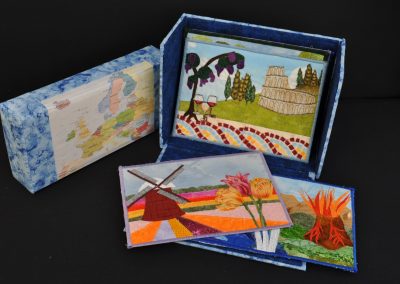 Ruth C. 15. Completed box with postcards